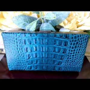 Banana Republic Clutch Purse- Teal
